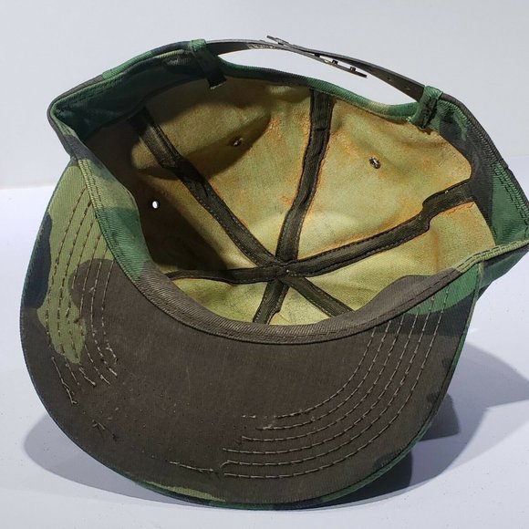 Vintage Hughes Micon Camouflage Hat Mesh K-brand USA trucker hat Patch Snapback - Picture 7 of 10